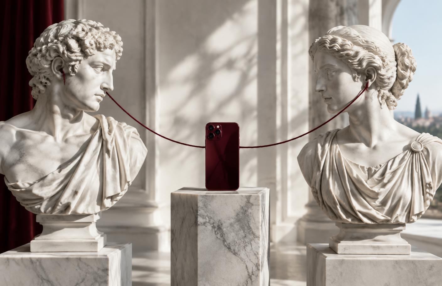 Escultura clásica — apertura de Encontrá tu pausa